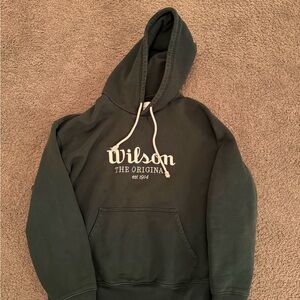 Wilson Men's Dark Green Hoodie